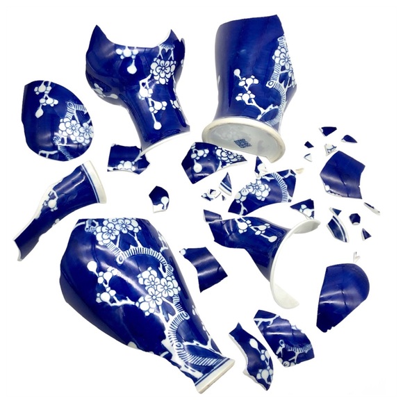 Coming Soon! Kintsugi Vase 12” Chinese Prunus Blossom Gold Crack Growth Gift - Picture 8 of 10